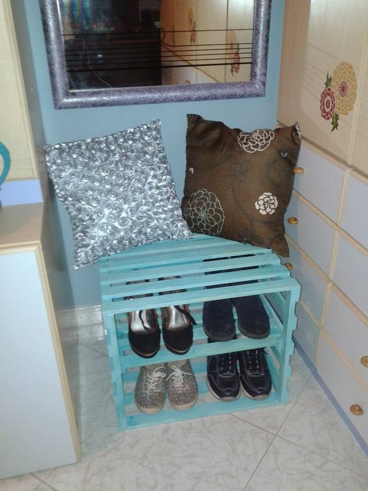 Scarpiera Legno Shabby Chic Rossa Legno Massello 100% - SU MISURA - Foto 8