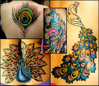 Ideias e desenhos de tatuagenm de pavão legal