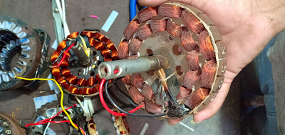 Ceiling fan stator winding data  14+14 coil winding data