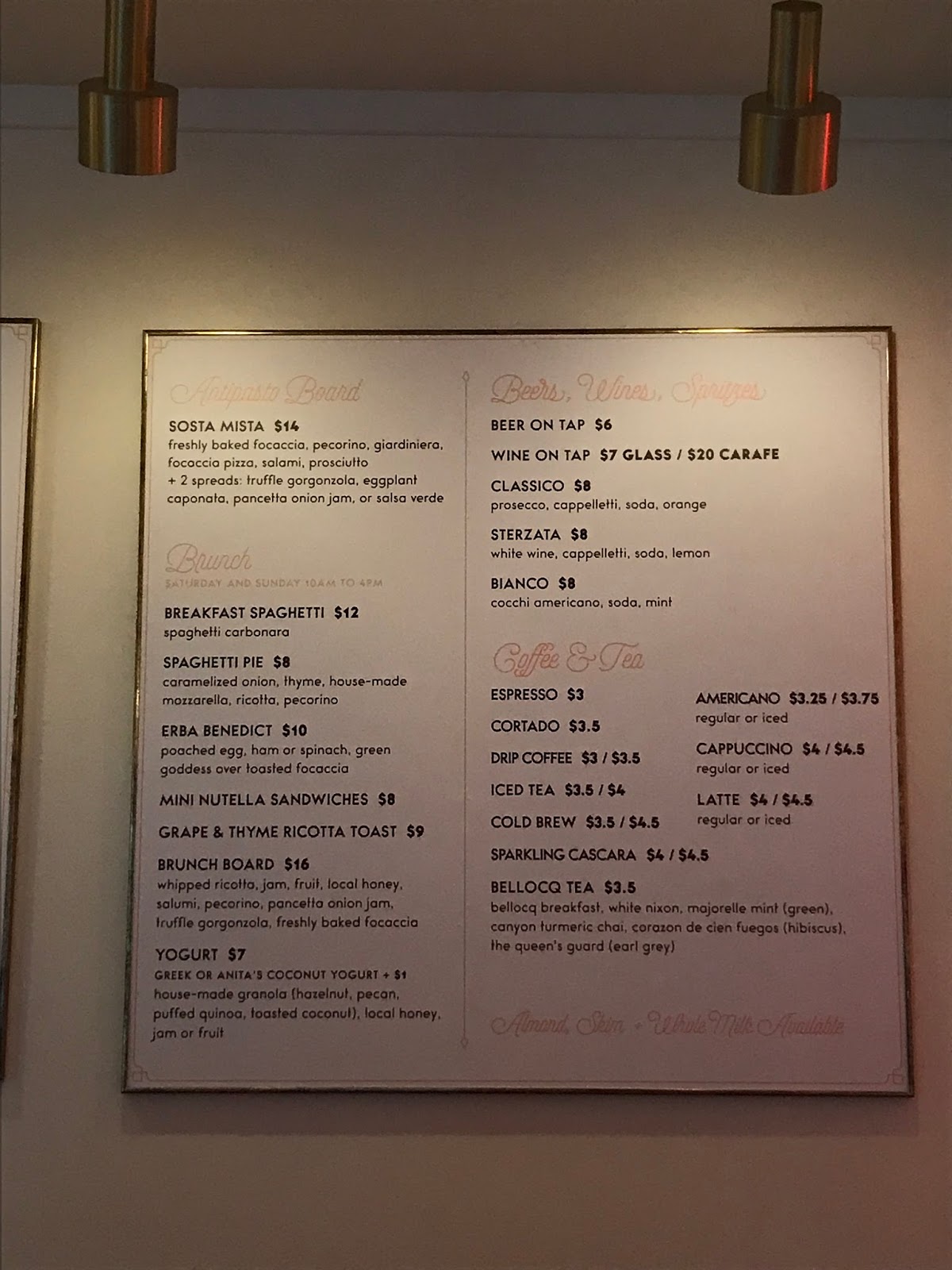[NYC Soho] The Sosta Fast Casual Italian