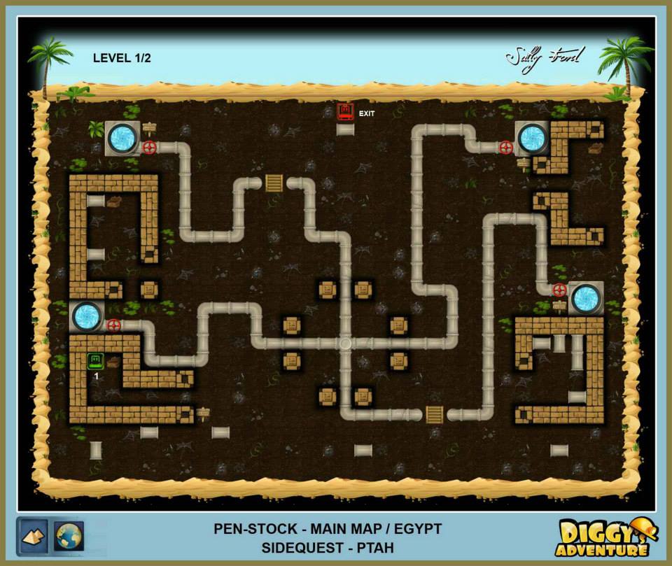 Diggy's Adventure Walkthrough: Egypt Main / Pen Stock