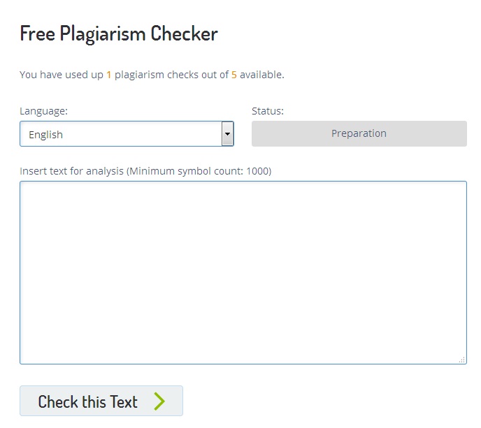 Free plagiarism detector for students