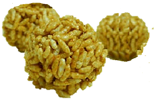 Popular Bihari sweet Laai for the festival of Makar Sakaranti|. Murmura ka laddu.