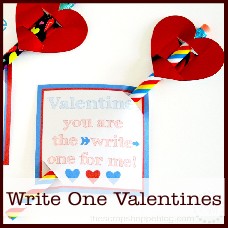 write one pencil valentine
