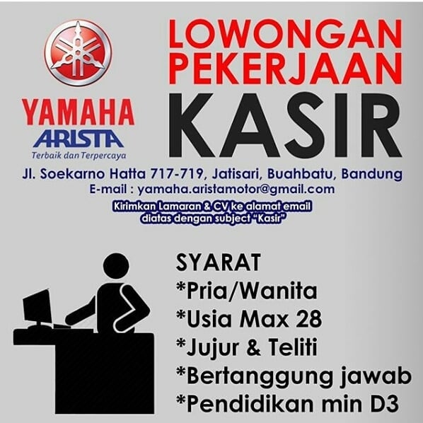 Lowongan Kerja Yamaha Bandung 2019 Minimal Sma Smk D3 2021