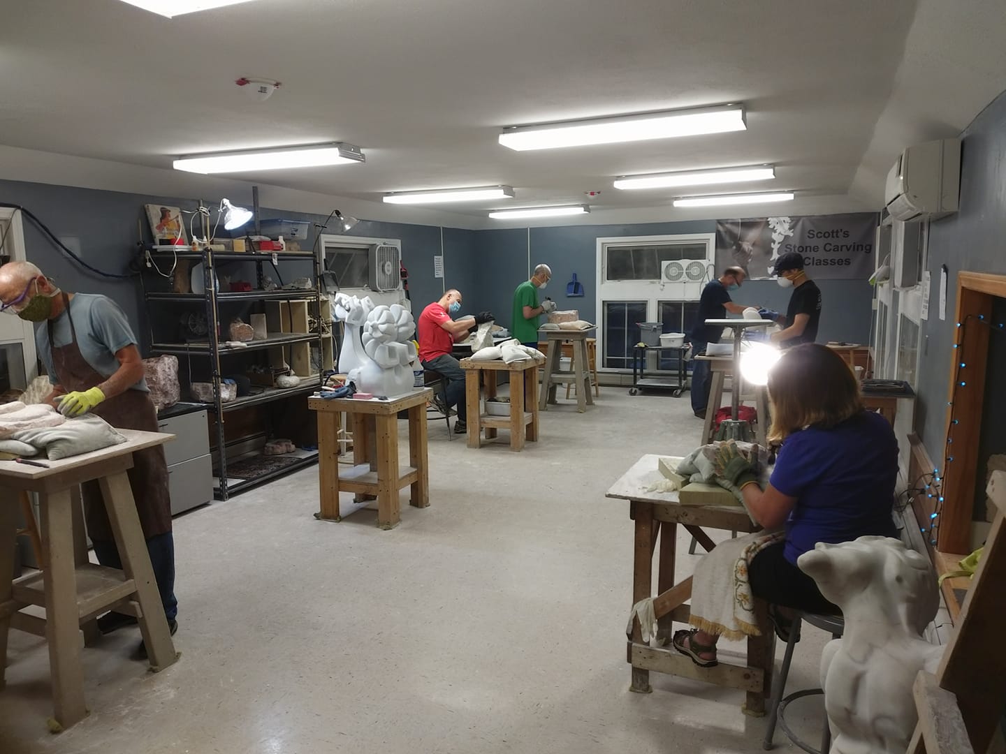 Scott's Stone Carving Classes & Sculpture Gallery