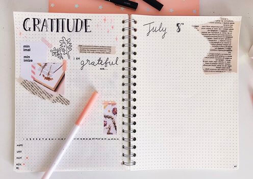 Le carnet de gratitude