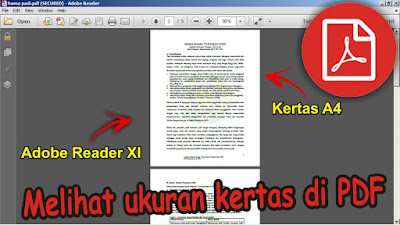 Cara Melihat Ukuran Kertas File PDF di Adobe Reader