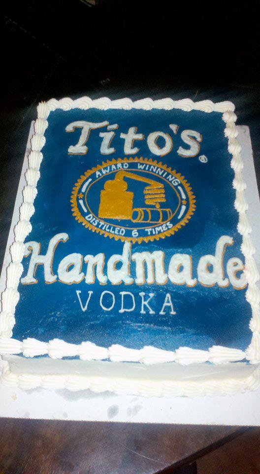 Sugar Castles Cakes and Sweets Tito's Vodka Cake/ Vodka Cake