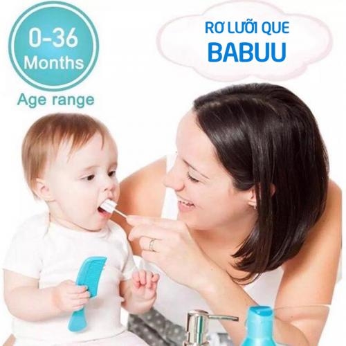 Que rơ lưỡi cho bé Babuu hộp 30 chiếc