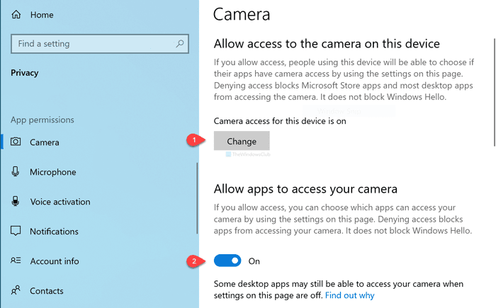 Khắc phục sự cố Máy ảnh không hoạt động trong Windows 10 Boot Camp