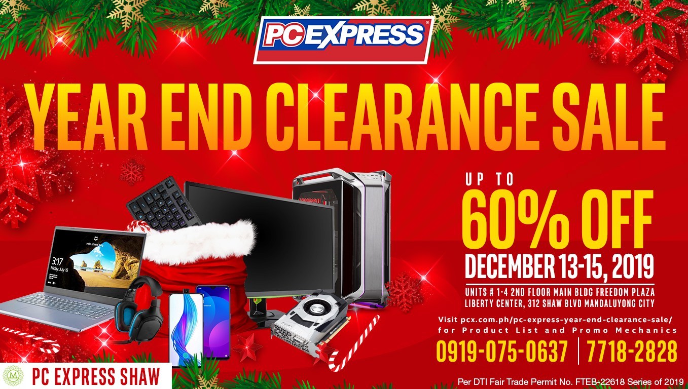 Manila Shopper PC Express YearEnd Clearance SALE Dec 2019