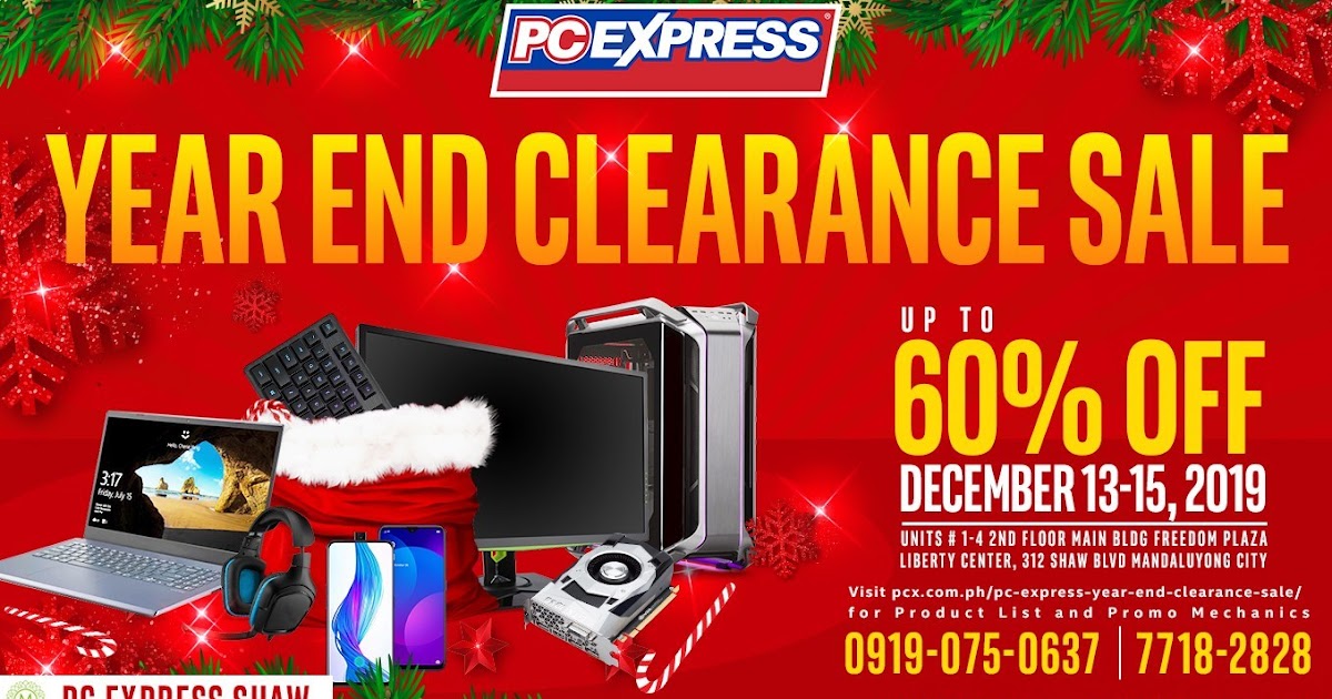 Manila Shopper PC Express YearEnd Clearance SALE Dec 2019