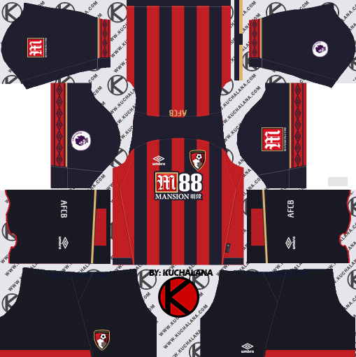 A.F.C. Bournemouth 2018/19 Kit - Dream League Soccer Kits