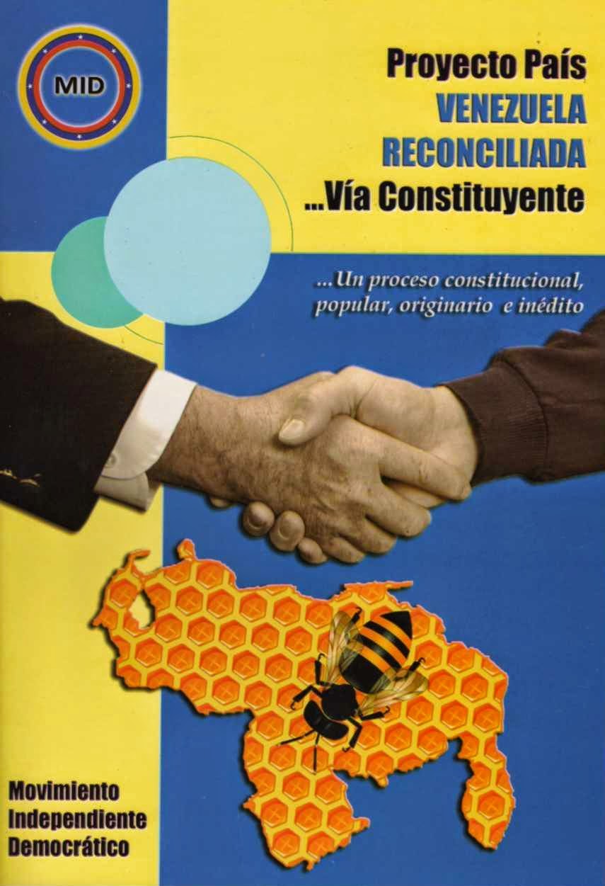 Portada del Libro Proyecto País Venezuela Reconciliada...Vía Constituyente