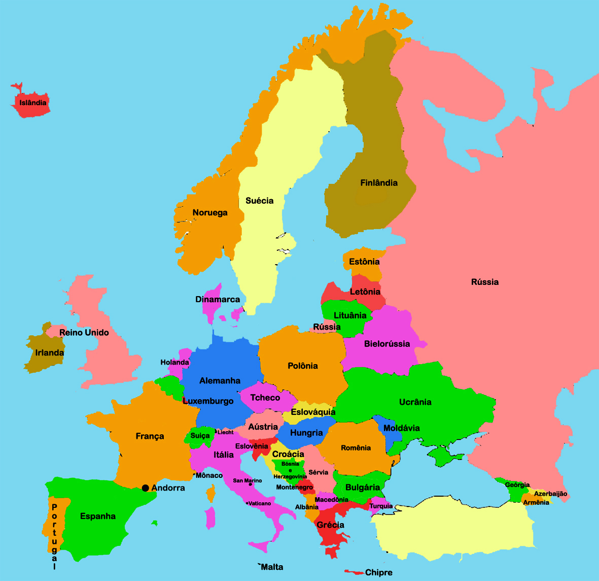 Карта европейских стран со столицами. Карта - Европа. Страны Европы. Карта Европы со странами. Карта Европы со странами и столицами.
