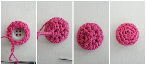 Crochet Covered Buttons - free pattern