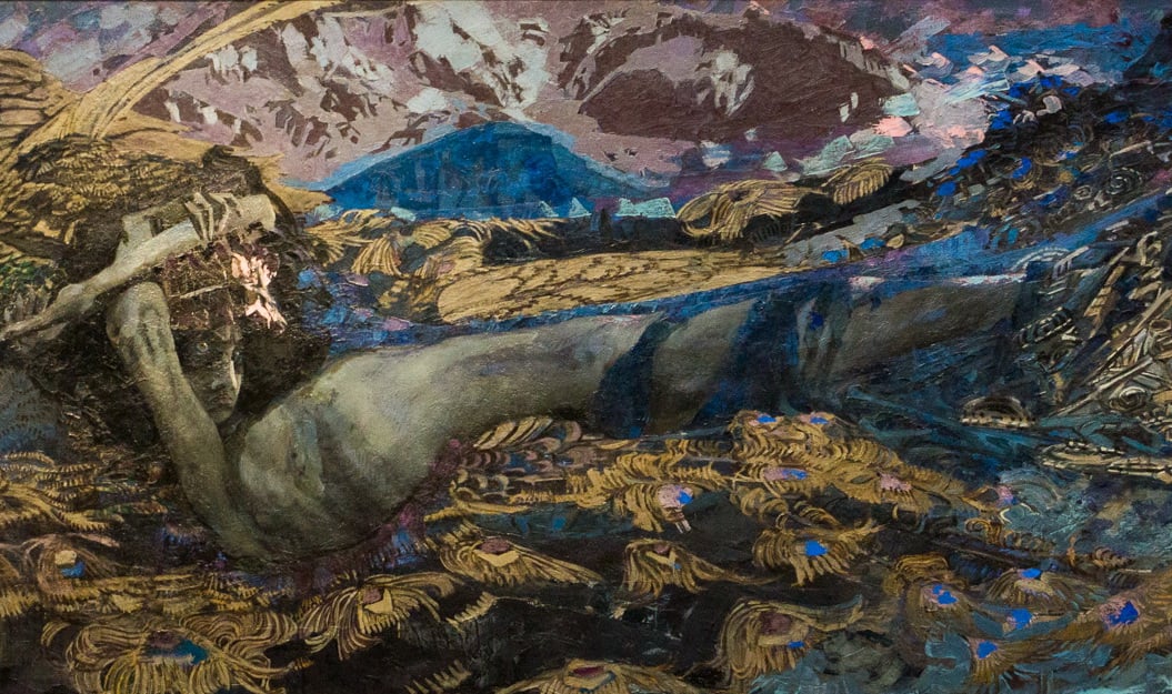 Картина демон поверженный врубель описание