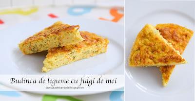Budinca de legume cu fulgi de mei