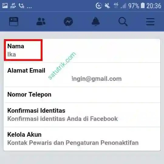 Cara Membuat Akun Facebook Tanpa Nama (Kosong) di Android