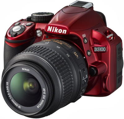 Nikon D3100 SLR-RED HD Wallpaper for iPhone