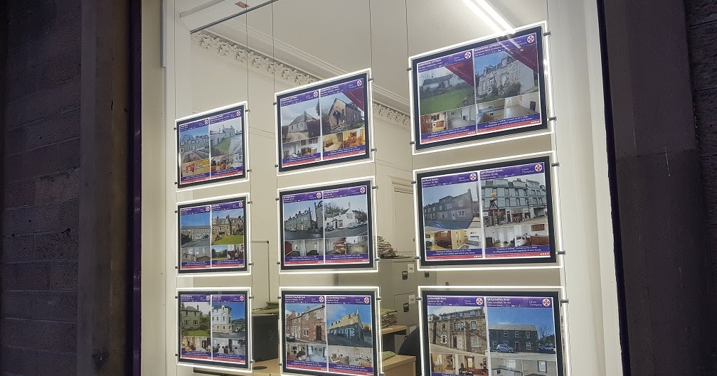 Project History LED Estate Agents Property Displays in Galashiels