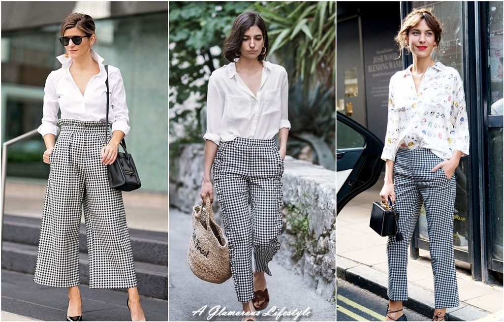 Come Abbinare Outfit Pantaloni A Scacchi Pantaloni A Quadri Donna Sale