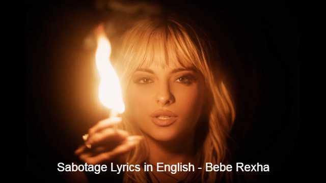 Sabotage Lyrics in English - Bebe Rexha