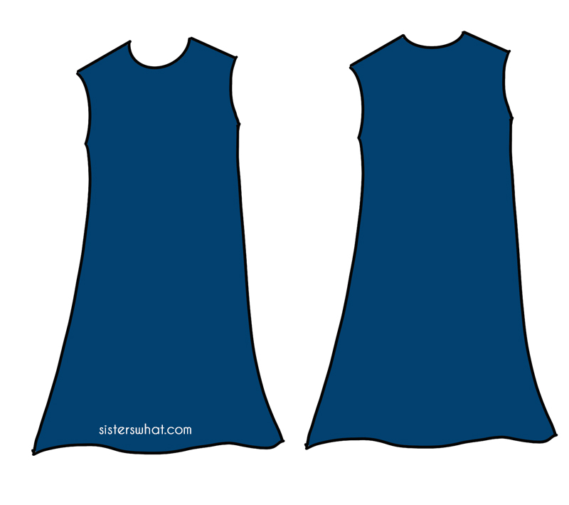 How to Cut and sew an A-Line dress with Trumpet Sleeves. 