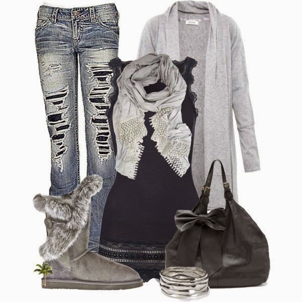 Comfy and Cute Polyvore Outfits Winter Fall - Fashion and Travel Blogger
