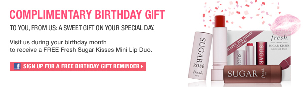 Free Gift On Your Birthday When You Sign Up To Sephora