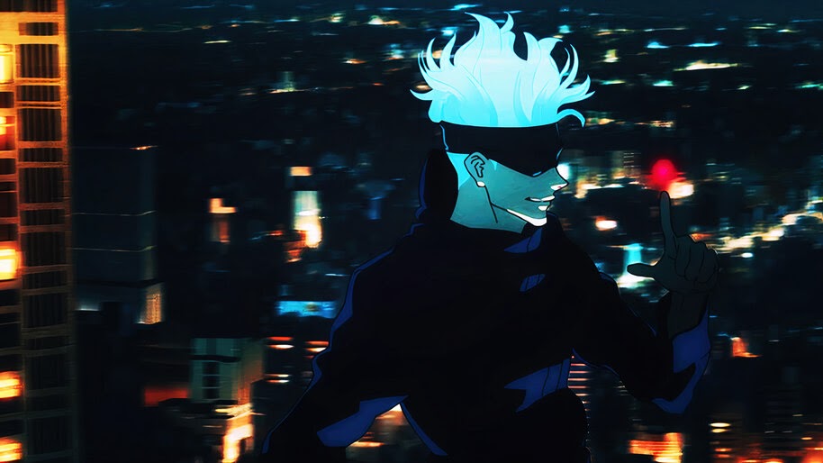 7.3223, Satoru Gojo, Blindfold, Jujutsu Kaisen, Anime, 4K Wallpaper