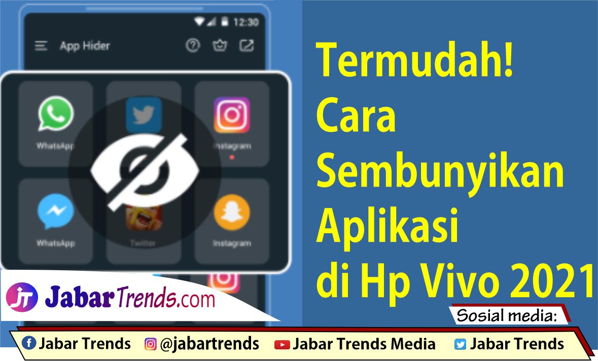 Cara Menyembunyikan Aplikasi Di Hp Vivo Y12, Y20, Y20s, Y30i, Y12i, V20