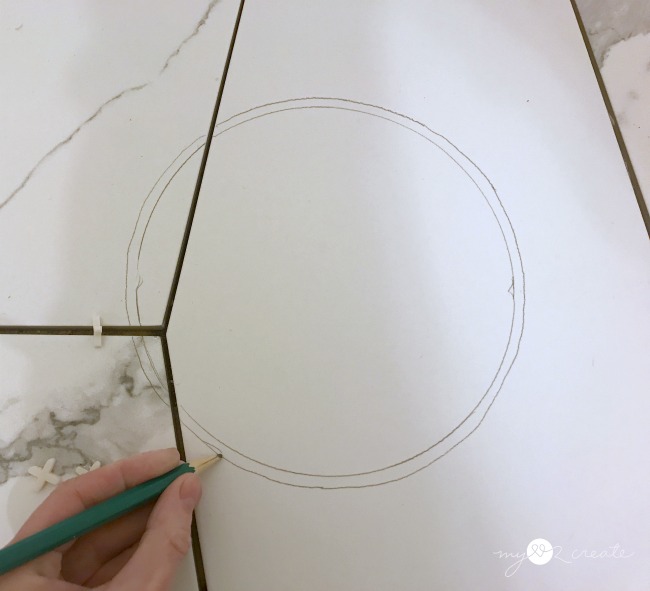 How to tile a Cement Floor, Bathroom/Laundry Room, One Room Challenge