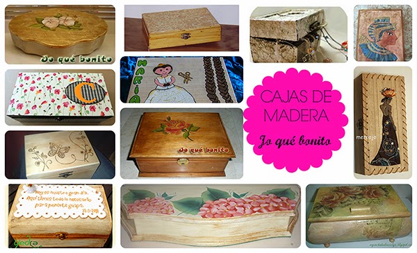 Cajas de madera decoradas