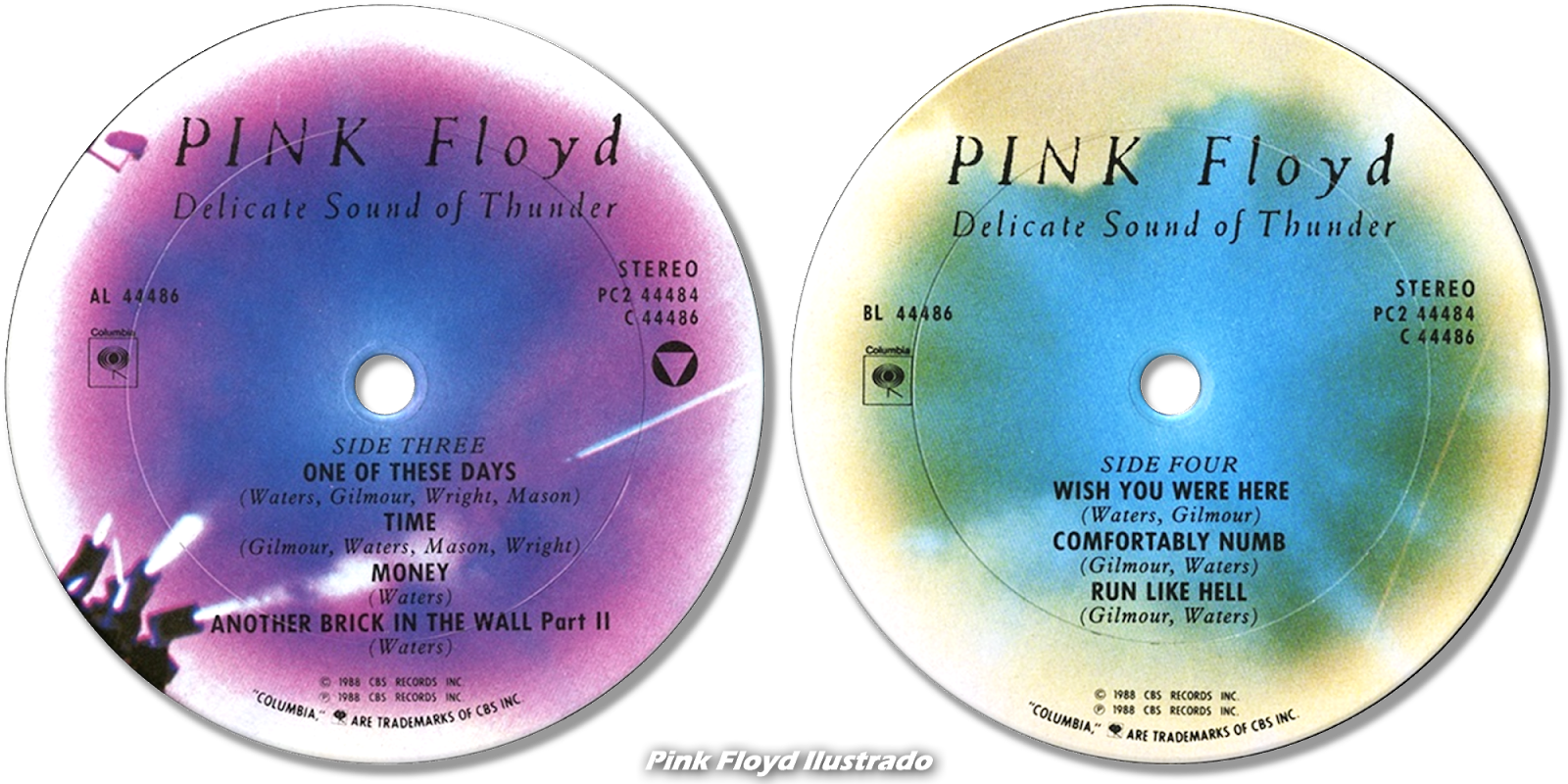 Pink Floyd Ilustrado Delicate Sound of Thunder L.P U.S.A