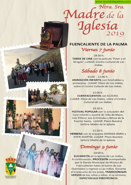 Programa de actos de la Fiesta de Nuestra Señora Madre de la Iglesia en Las Indias - Fuencaliente