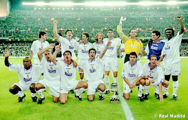 REAL MADRID contra Barcelona 23/08/1997 Campeón de la Supercopa de España