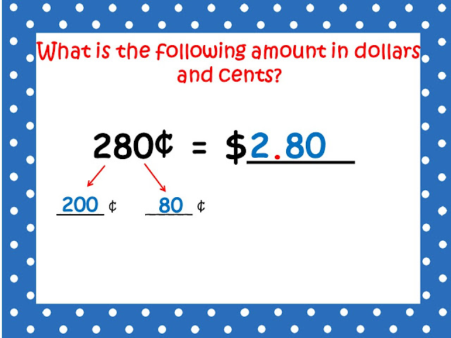 P2E Class Blog: Money- Comparing Amounts of Money