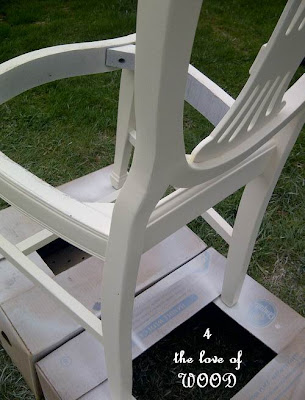 4 the love of wood: FIXING BROKEN DINING CHAIRS - sheild back chairs