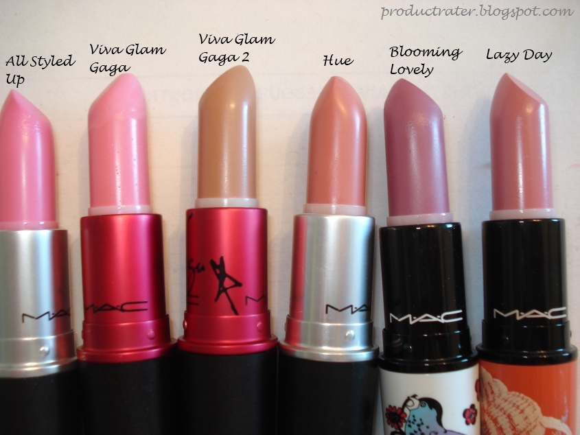 Productrater!: MAC Lipstick Collection and Swatches