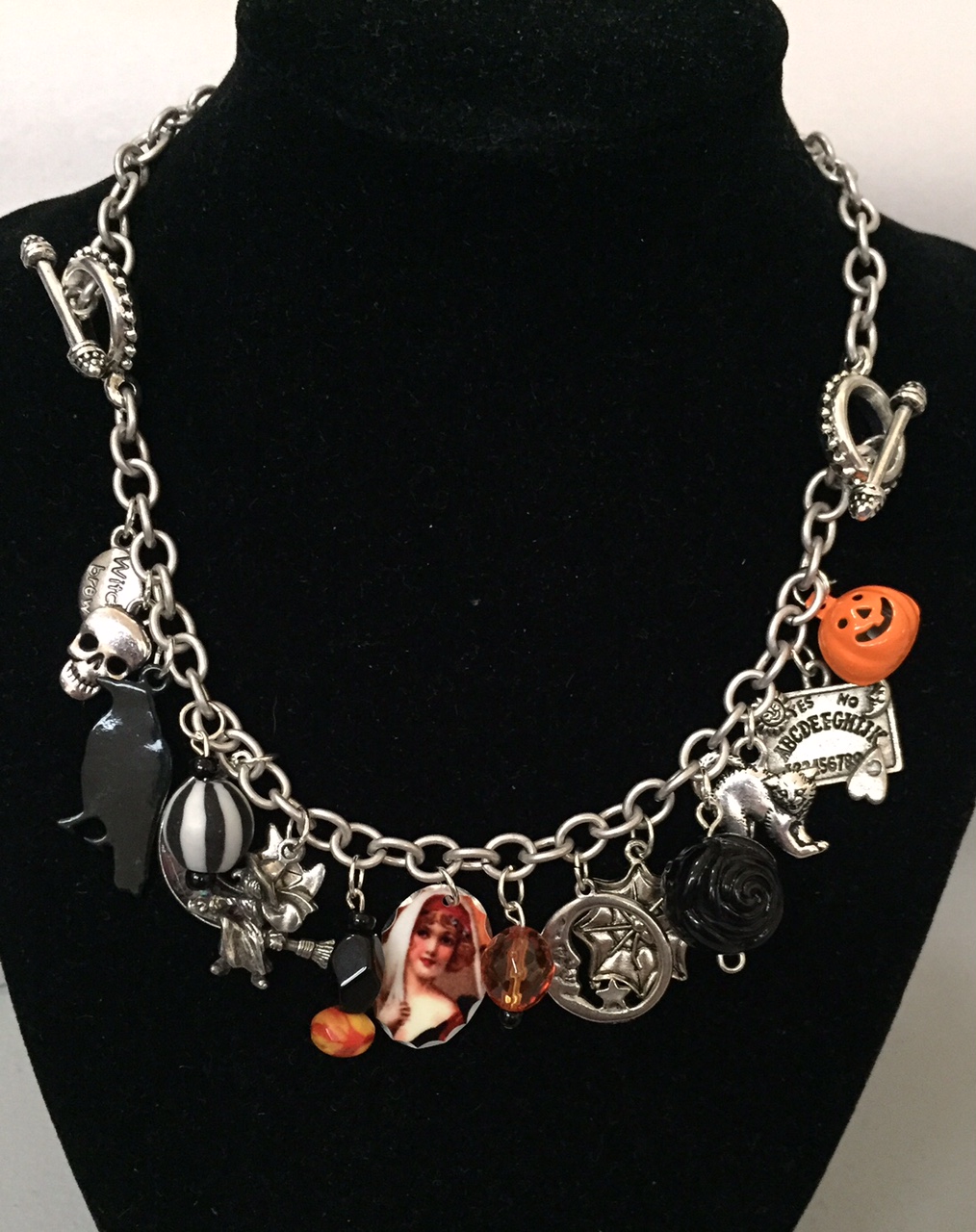 Vintage Halloween Collector Halloween Charm Bracelet Necklace Combos