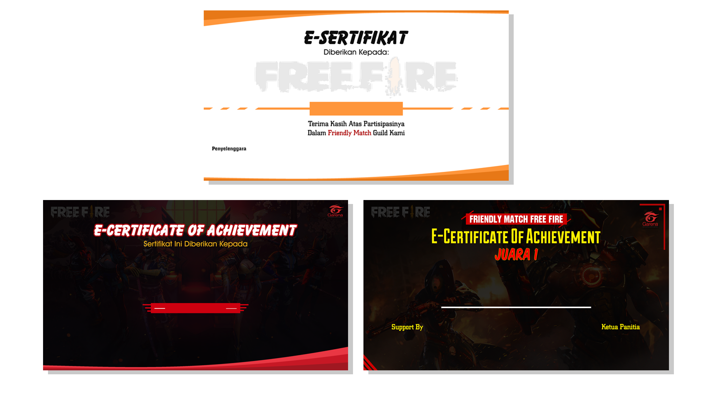 √ Download Template Mentahan Sertifikat Free Fire Part 2 Animblo
