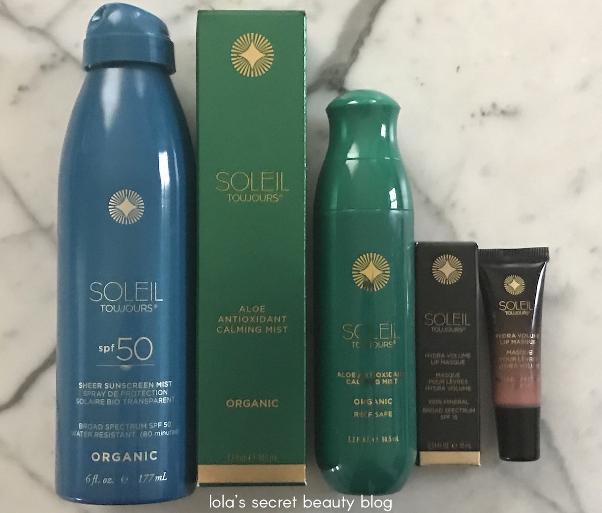 soleil toujours organic sheer sunscreen mist spf 50