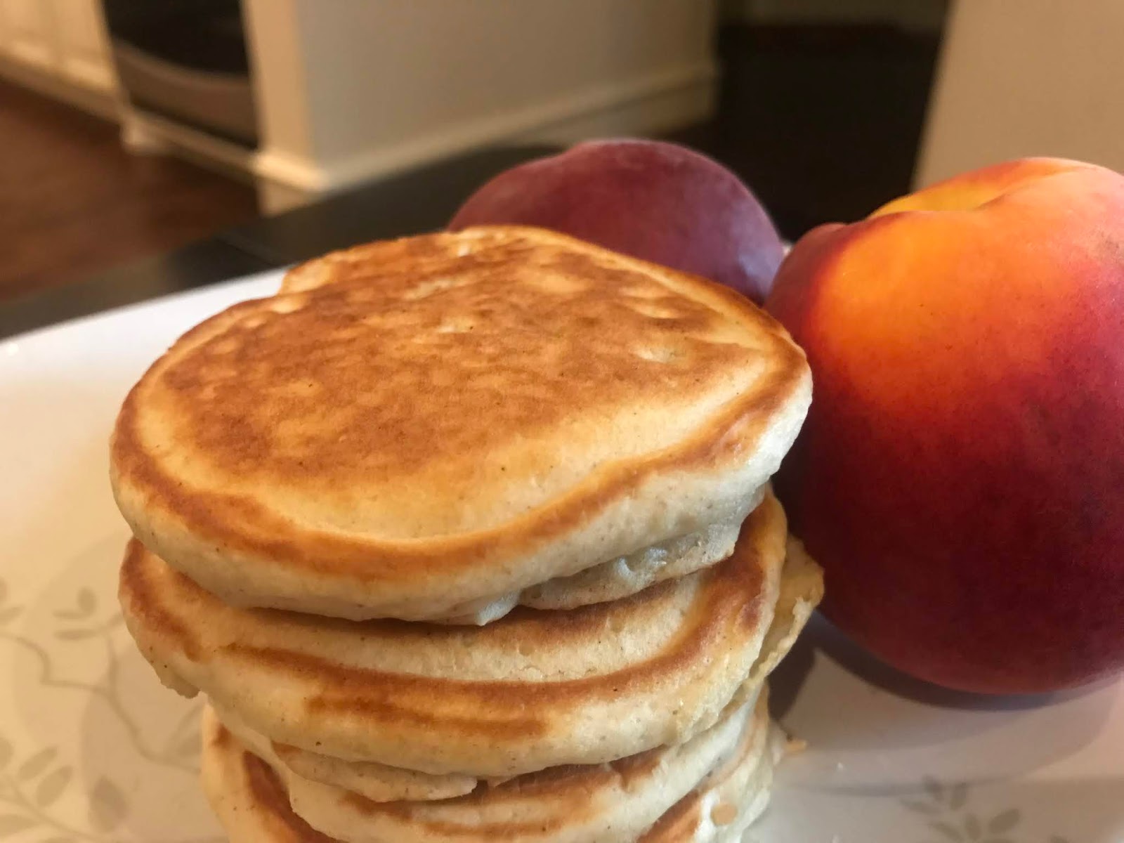 Recipe Easy Peach Pancakes Made with Fresh Peaches Dallas Mom Blog