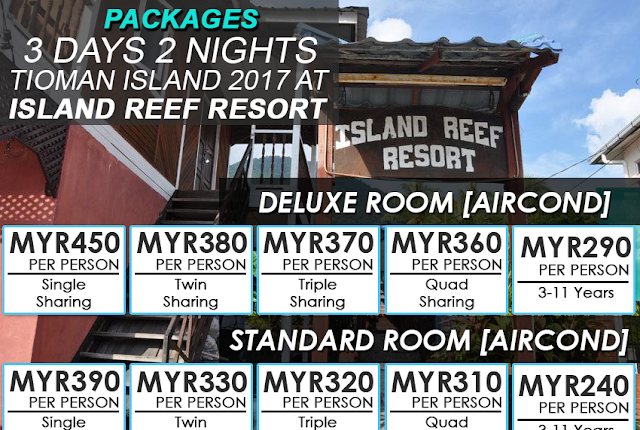 Package Island Reef Resort, Pulau Tioman