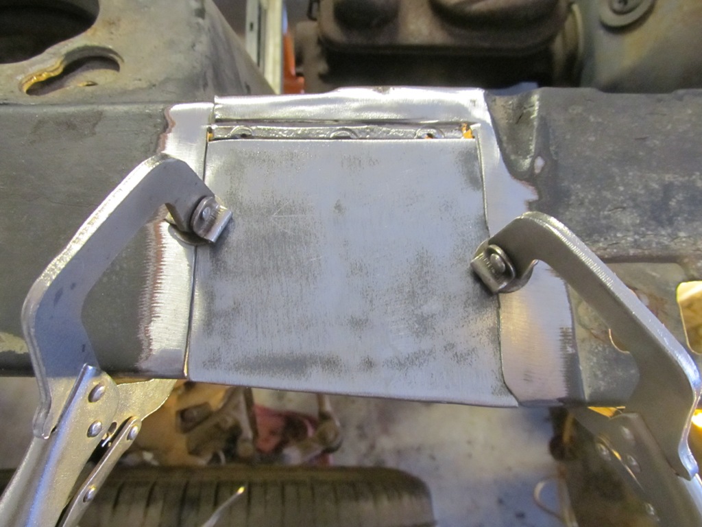 Fender apron patches a typical vintage Mustang trouble spot