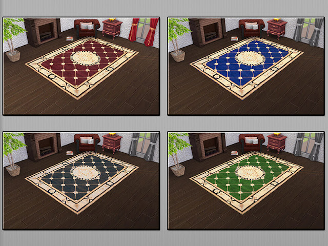 Ковры и декор на пол для The Sims 4 со ссылками для скачивания