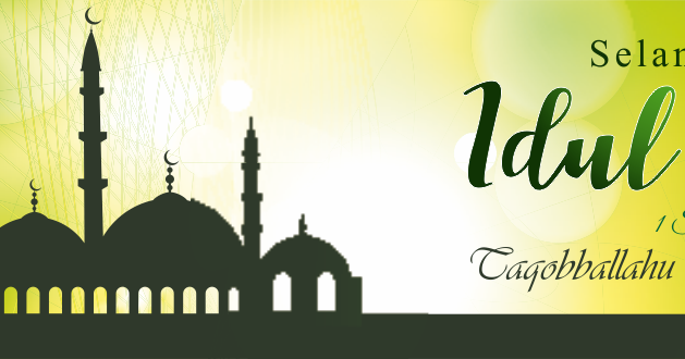 Baliho Idul Fitri 2020 desain banner kekinian