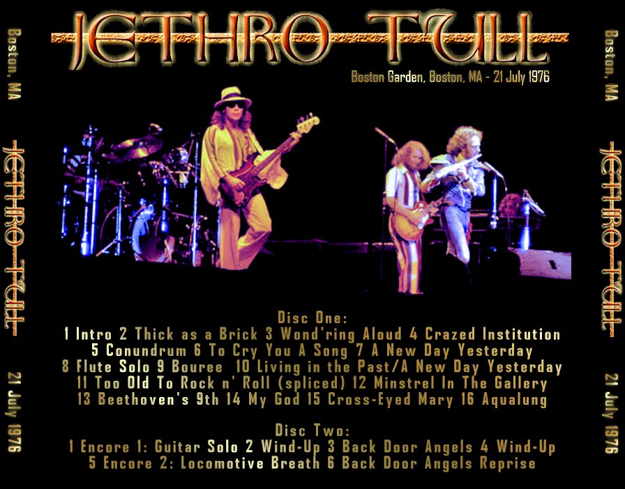 The Witchwood Records Jethro Tull Boston 1976